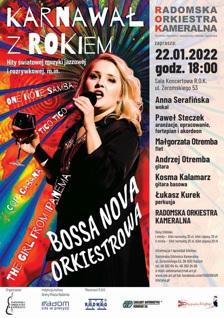 Radomska Orkiestra Kameralna zaprasza na koncert "Karnawał z ROKiem - Bossa Nova Orkiestrowa"