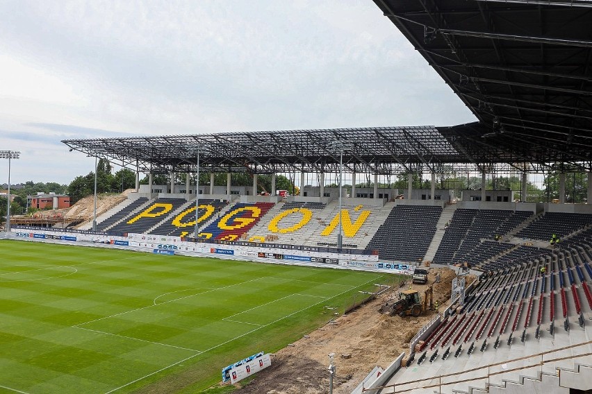 Stadion Pogoni Szczecin - stan 24 czerwca 2020.