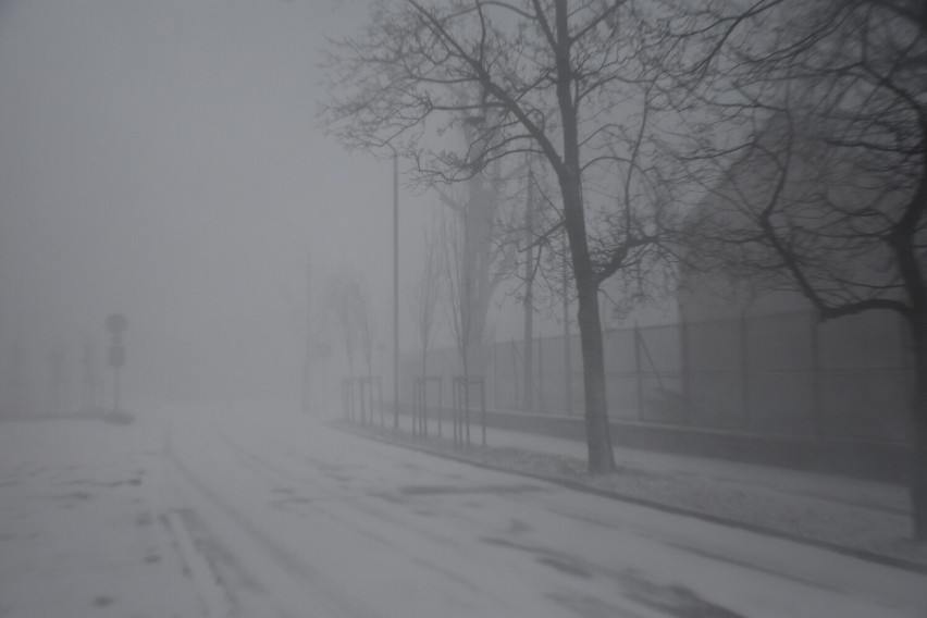 Gwałtowna burza śnieżna przetoczyła się w czwartek, 20...