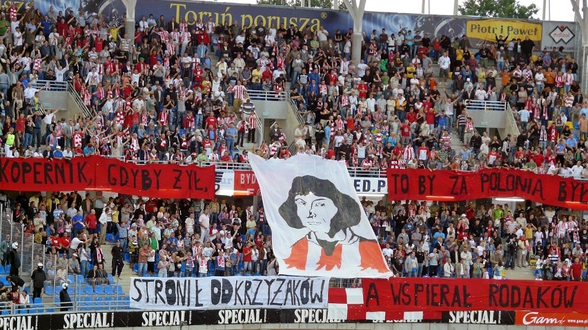 Swego czasu więc bydgoscy kibice na toruńskim stadionie...