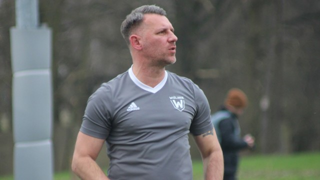 Trener Wiślan Łukasz Skrzyński chwalił swój zespół po meczu w Tarnobrzegu