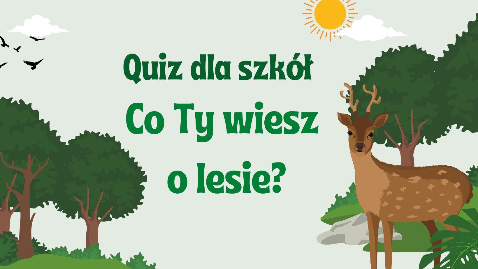 Quiz wiedzy dla szkół w powiecie drawskim „Co Ty wiesz o lesie” i
