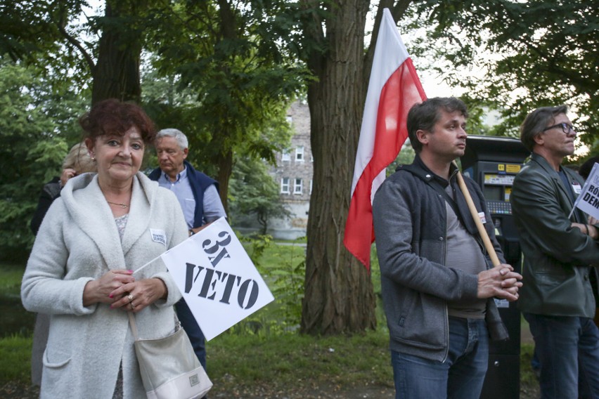 To już ostatni protest przed sądem w Słupsku.