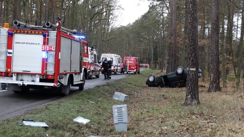 Wypadek w Porażynie - trzy osoby ranne