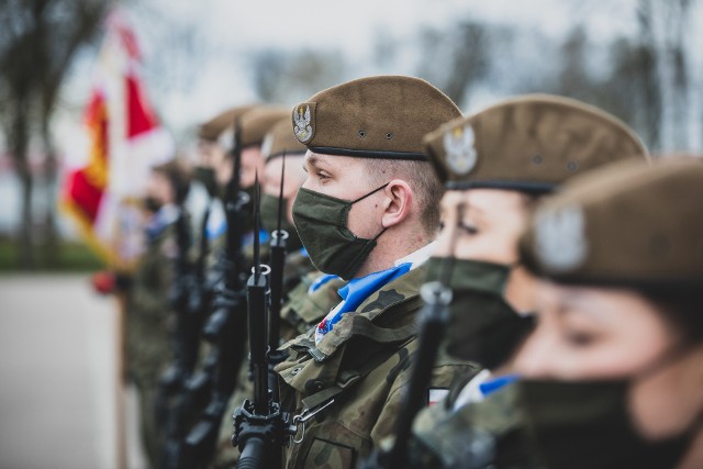 Przysięga w 4. Warmińsko-Mazurskiej Brygadzie Obrony Terytorialnej.