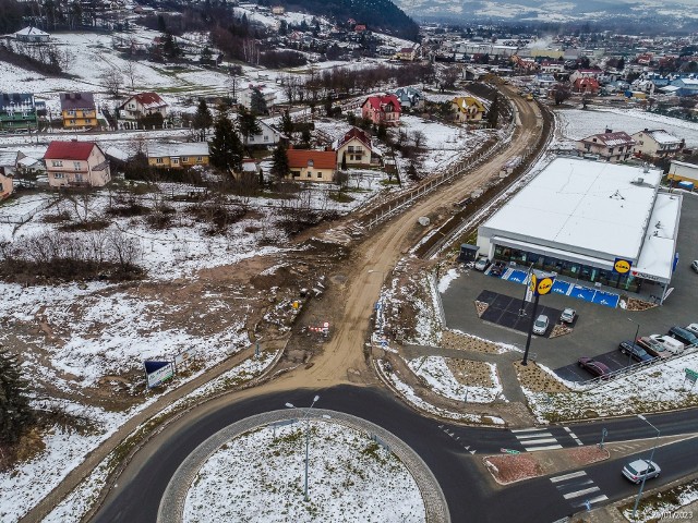 Mimo zimy prowadzone są prace przy budowie obwodnicy Chełmca