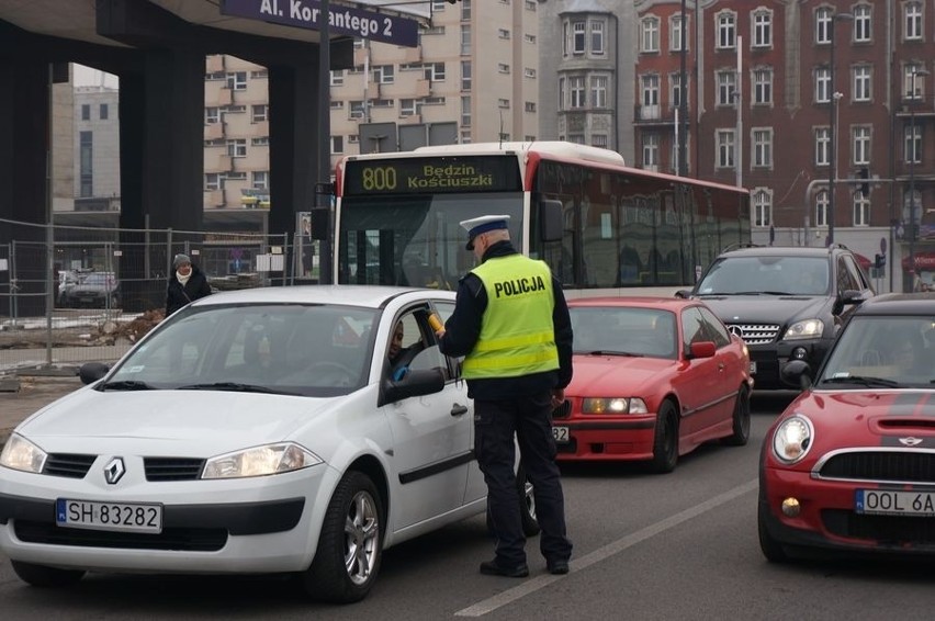 Akcja katowickiej drogówki