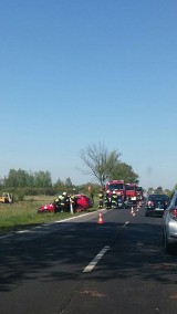Wypadek na DK 78 w Goleniowach
