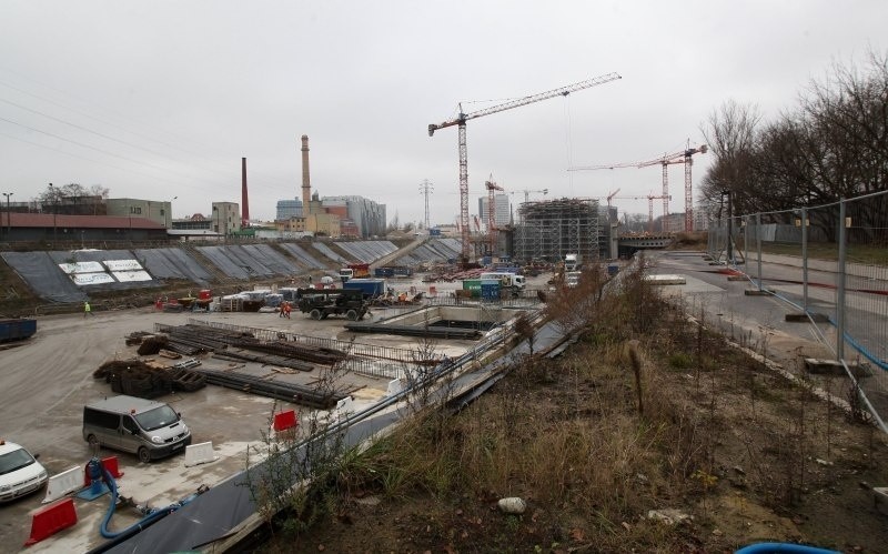 Budowa dworca Łódź Fabryczna