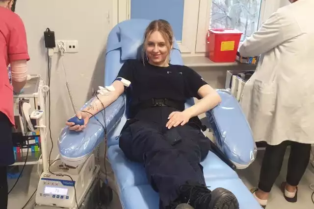 Słuchacze Szkoły Policji w Słupsku po raz kolejny oddali krew
