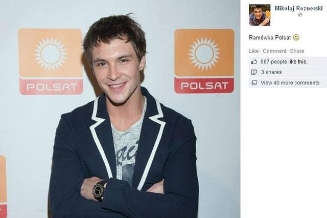 Mikołaj Roznerski (fot. screen z Facebook.com)