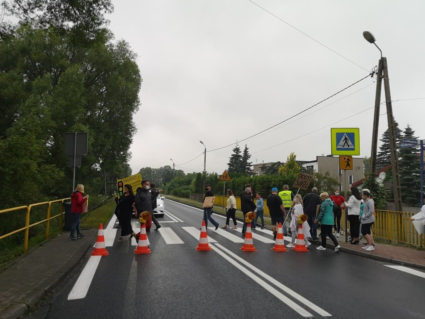 Protest na DK78 w Świerklańcu....