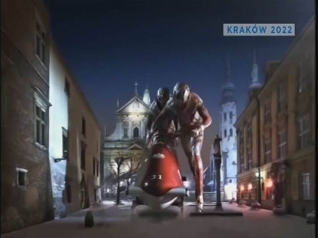 Fragment spotu promującego Krak&oacute;w jako organizatora olimpiady zimowej 2022