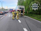 Pożar autobusu na DK 1 w Pszczynie. Pojazdem z Krakowa do Bratysławy podróżowało 44 pasażerów