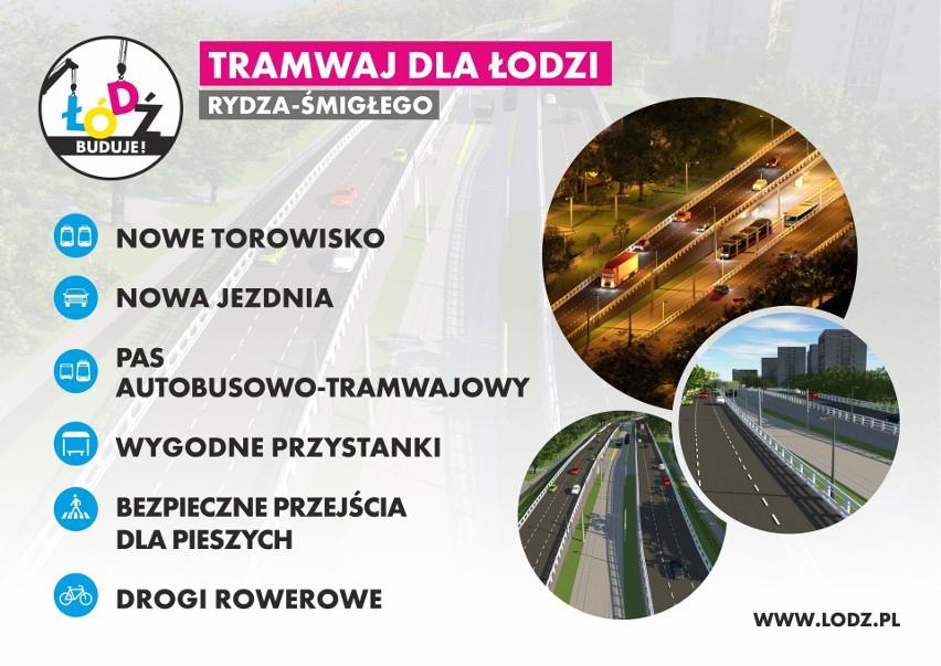 Przebudowa Śmigłego-Rydza w Łodzi latem 2018 roku. Miasto chce wydać na remont ulicy prawie 80 mln zł. Jak będzie wyglądać ulica? [ZDJĘCIA]