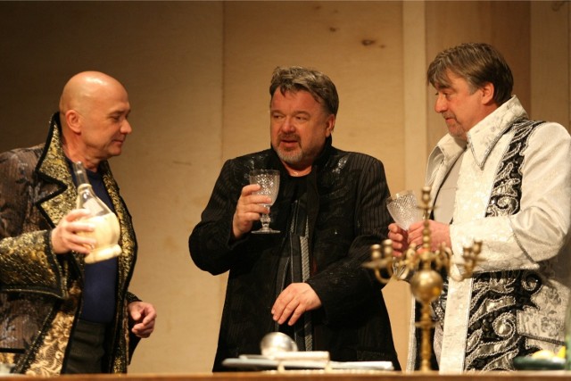 Od lewej: Wojciech Ziembolewski, Paweł Okoński i Jerzy Mularczyk, czyli Schmidt, Bach i Haendel