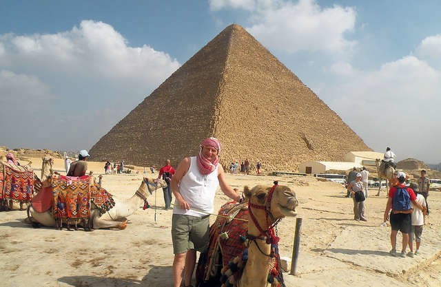 Mirosław Graczyk podczas wyjazdu do Egiptu, który fascynuje go historią i kulturą
