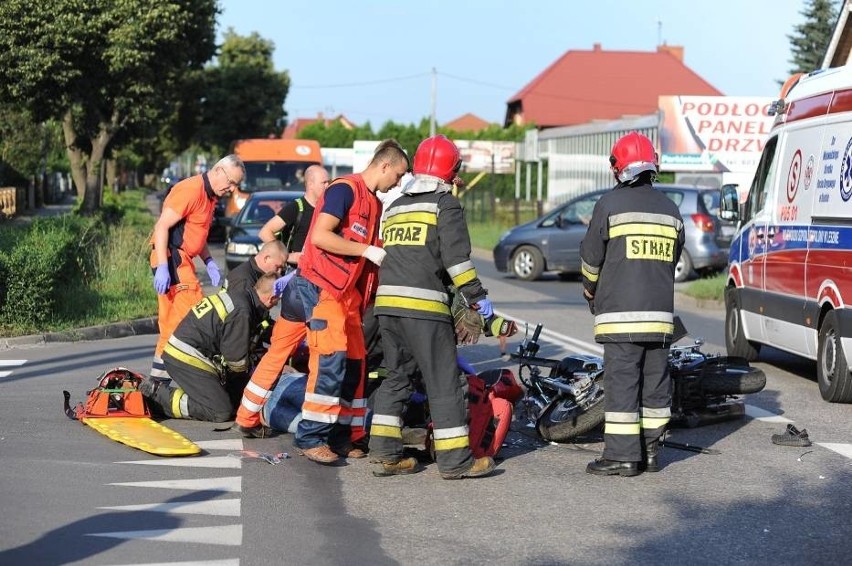 W piątek na ul. Gronowej w Lesznie doszło do wypadku z...