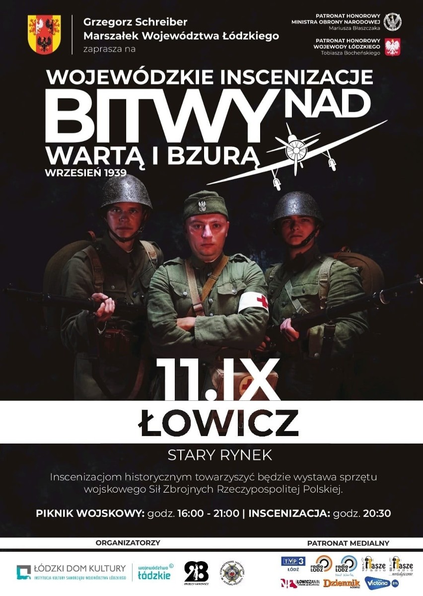 Piknik wojskowy odbędzie się w godzinach 16-21. Inscenizacja...