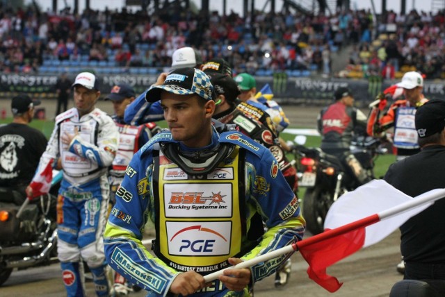Bartosz Zmarzlik w trakcie Grand Prix Polski w Gorzowie.