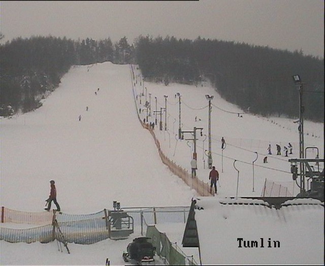 W Tumlinie gości wielu narciarzy z Warszwy, Łodzi i Radomia.