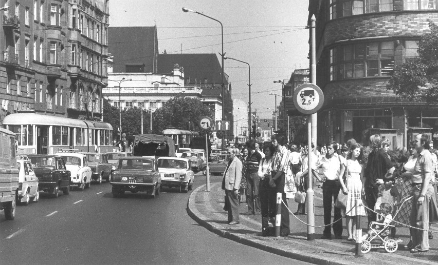 Tramwaje na ulicy Świdnickiej, rok 1979