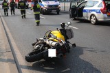 Kraków. Motocyklista ciężko ranny w wypadku