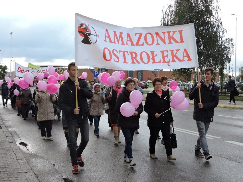 Marsz Różowej Wstążki w Ostrołęce [ZDJĘCIA, WIDEO]