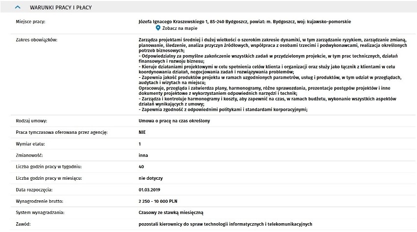 Prezentujemy listę najnowszych ofert pracy w województwie...