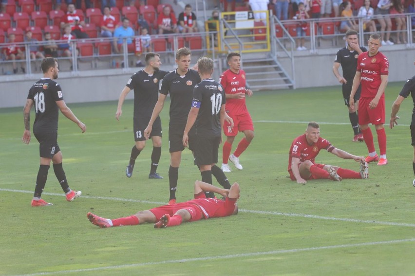 Lodz 25-07-2020 stadion rts widzew mecz o awans o wejscie do...