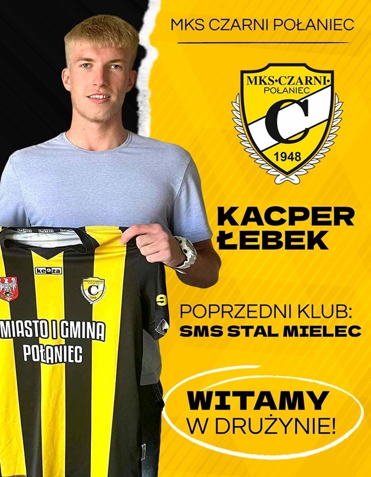 Kacper Łebek - urodzony 3 września 2004. Ostatni klub - Stal...