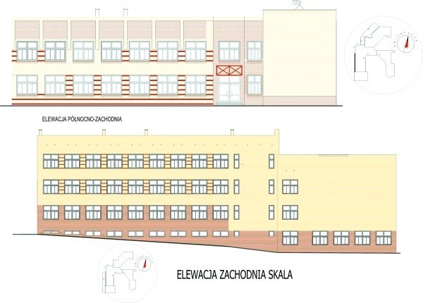 Tak ma wyglądać z zewnątrz budynek szkoły u zbiegu KEN i Kołłątaja.