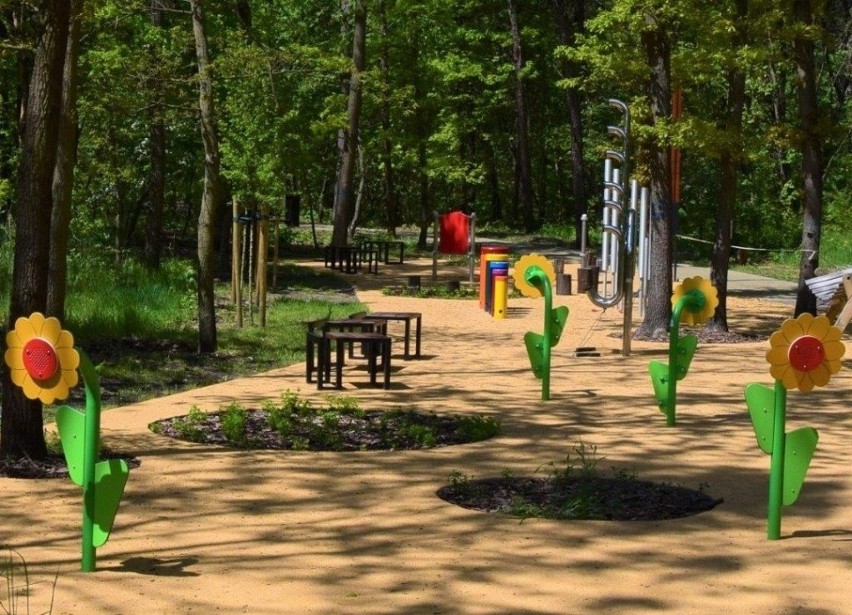 Park Miejski w Siewierzu zrealizowany w ramach projektu...
