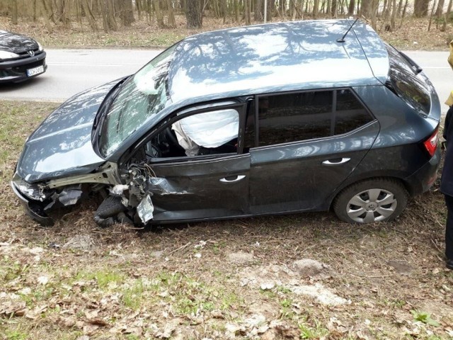 Zderzenie dwóch samochodów osobowych koło Chojnic w środę, 14.04.2021 r. Jedna osoba ranna!
