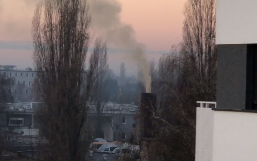 Poznań: Żółty, gęsty dym nie daje żyć mieszkańcom Junikowa. Skarżą się, że nie mogą oddychać. Zobacz wideo