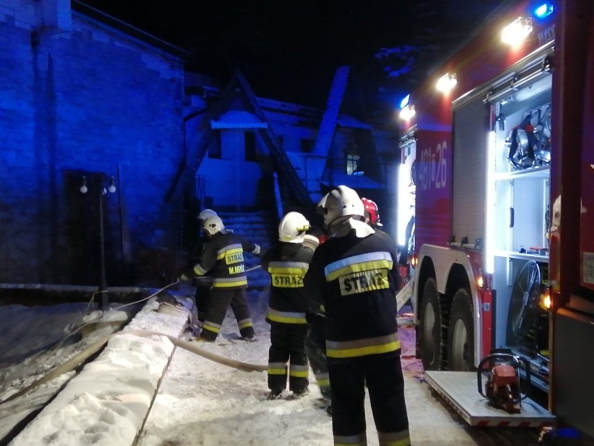 Pożar w restauracji "Myśliwska" w Skarżysku-Kamiennej! Jaka była przyczyna? Zobaczcie zdjęcia z akcji ratowniczej 