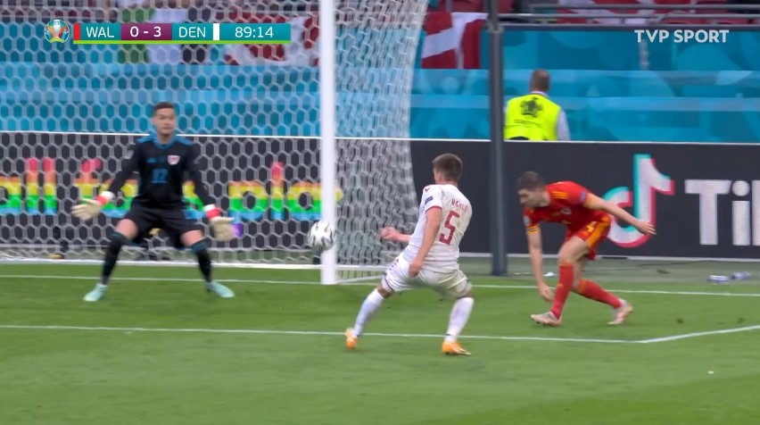 Euro 2020. Skrót meczu 1/8 finału Walia - Dania 0:4 [WIDEO]