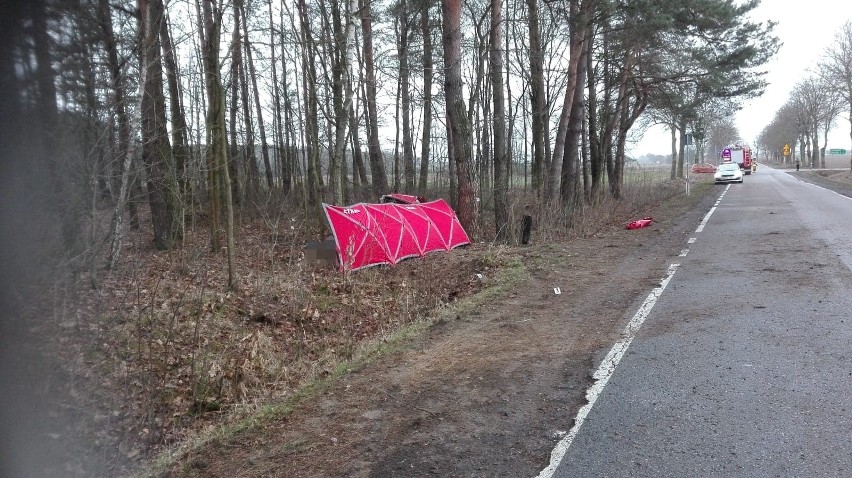 Niemyje. Tragiczny wypadek. Opel uderzył w drzewo. 22-latek nie żyje