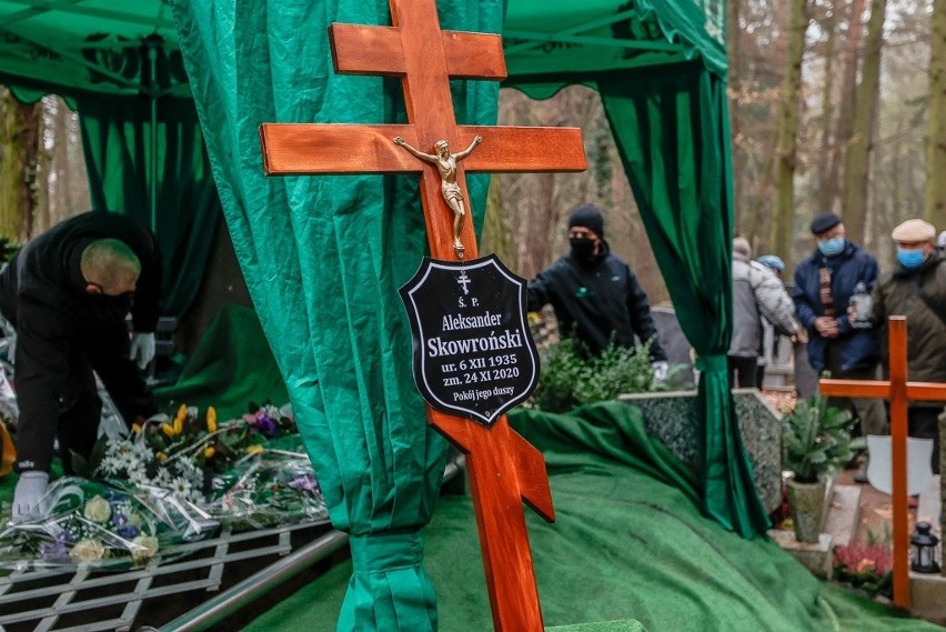 Pogrzeb Aleksandra Skowrońskiego na gdańskim cmentarzu...