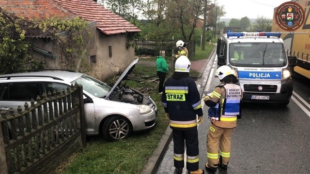 Kolizja na ul. Kluczborskiej w Gorzowie Śląskim