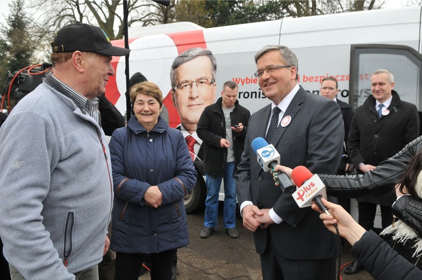 Prezydent Bronisław Komorowski we wsi Boguszyniec