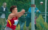 Katarzyna Furmanek z Kieleckiego Klubu Lekkoatletycznego wygrała konkurs rzutu młotem w czwórmeczu, Polska-Czechy-Słowenia-Węgry w Krakowie