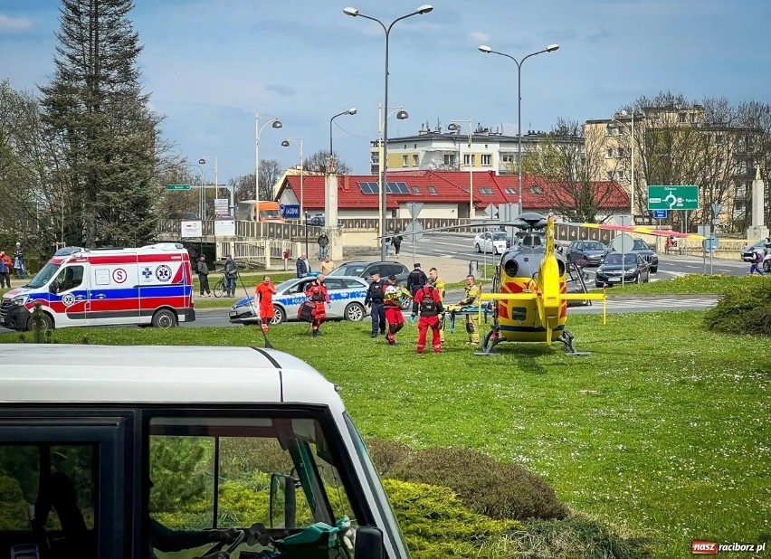 Śmigłowiec LPR lądował w centrum Raciborza