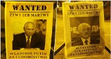 Plakaty o poszukiwanych Putinie i Łukaszence w Rynku w Przemyślu [ZDJĘCIA]