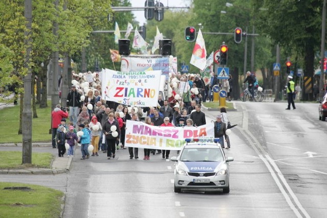 Marsz dla życia w Słupsku.