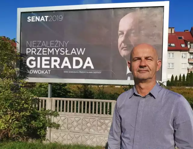 Przemysław Gierada kandyduje do Senatu w okręgu numer 83 (Kielce-powiat kielecki) z Komitetu Wyborczego Wyborców Adwokata Przemysława Gierady.