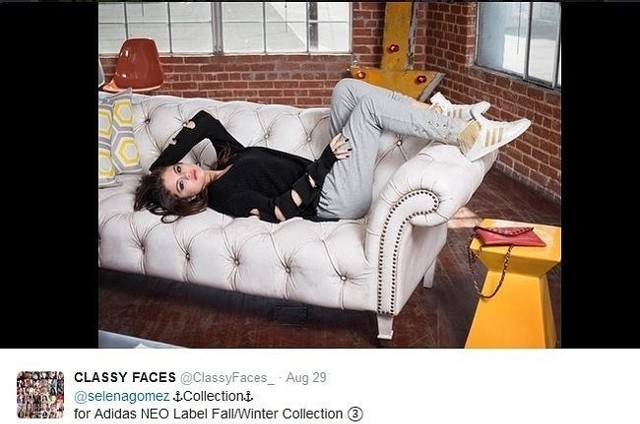 Selena Gomez w kampanii Adidas (fot. screen z Twitter.com)