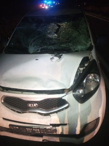Tragiczny wypadek na drodze w Broniszowie. Nie żyje 45-latek potrącony przez samochód (ZDJĘCIA)