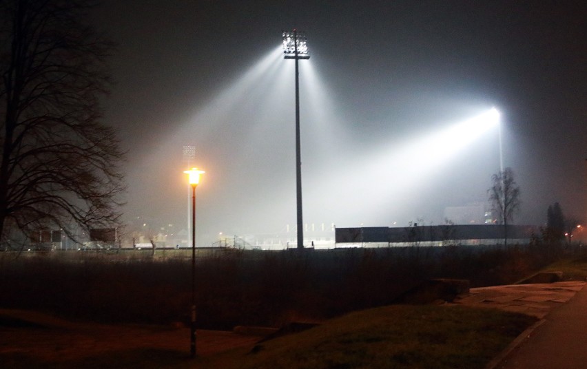 Nocny trening Sandecji Nowy Sącz na dobę przed meczem z Legią [ZDJĘCIA]