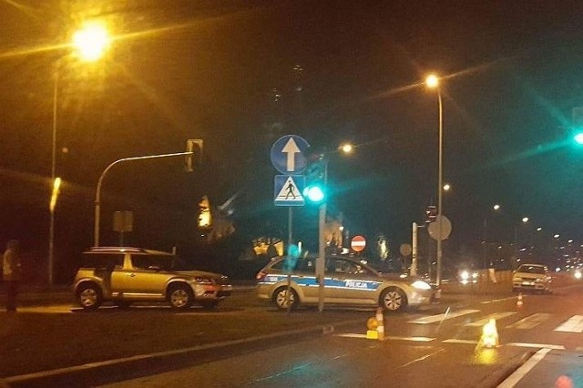 Wypadek na ulicy Sikorskiego w Białymstoku